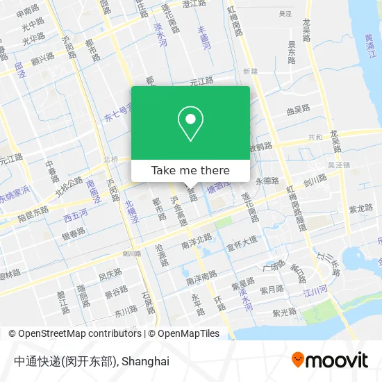 中通快递(闵开东部) map