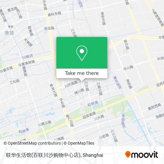 联华生活馆(百联川沙购物中心店) map