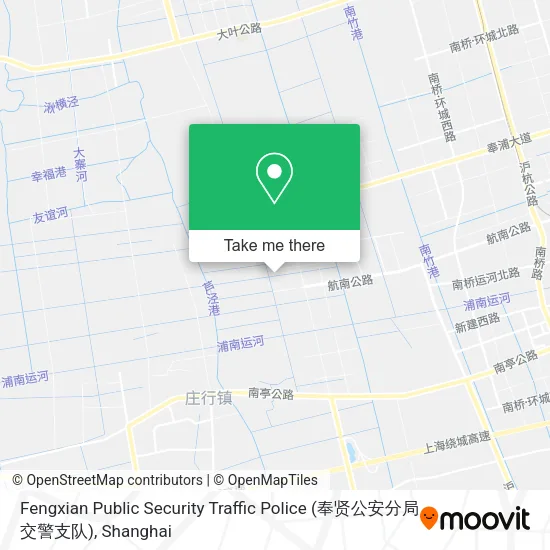Fengxian Public Security Traffic Police (奉贤公安分局交警支队) map