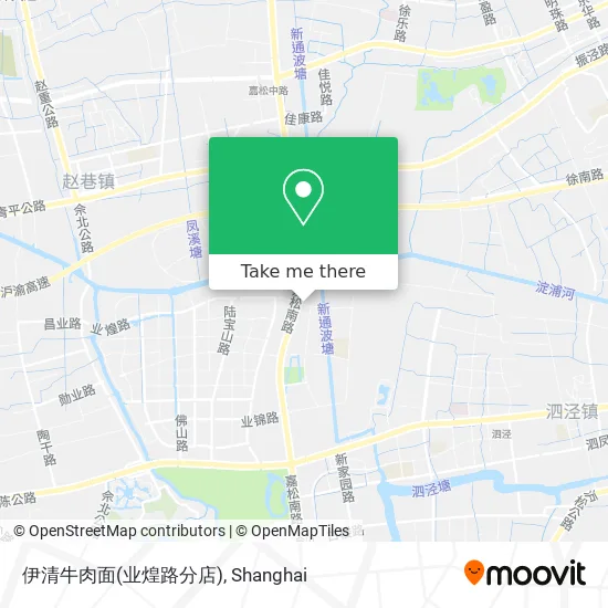 伊清牛肉面(业煌路分店) map