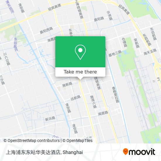 上海浦东东站华美达酒店 map