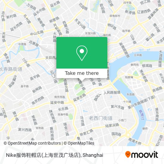 Nike服饰鞋帽店(上海世茂广场店) map