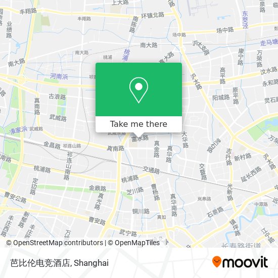 芭比伦电竞酒店 map