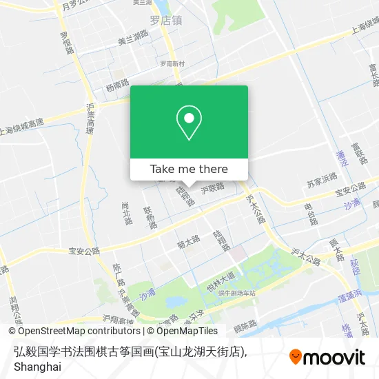 弘毅国学书法围棋古筝国画(宝山龙湖天街店) map