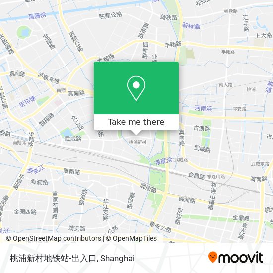 桃浦新村地铁站-出入口 map