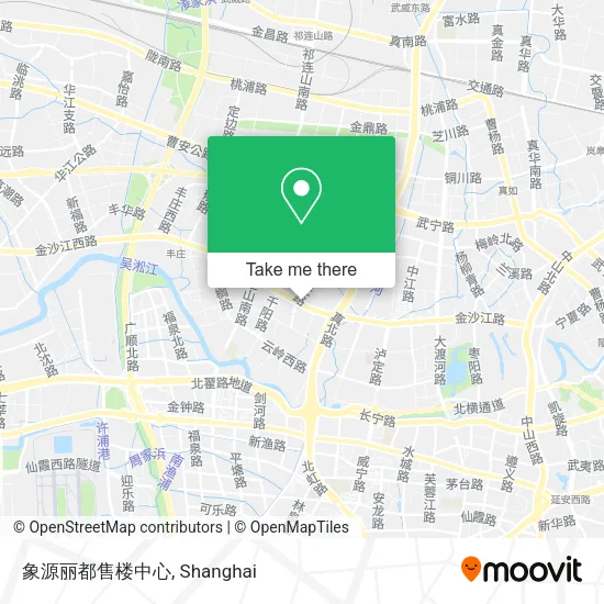 象源丽都售楼中心 map