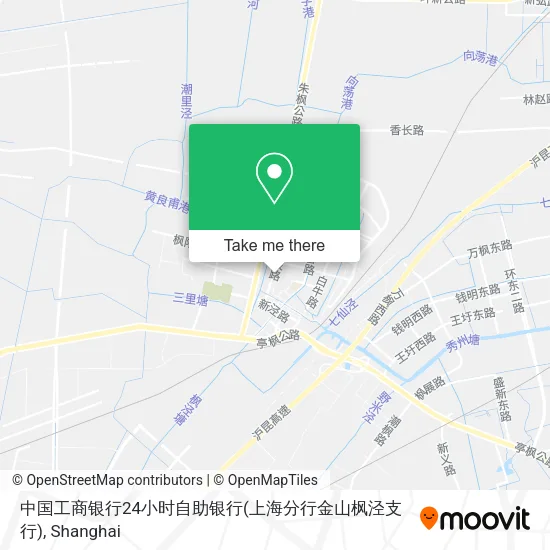 中国工商银行24小时自助银行(上海分行金山枫泾支行) map