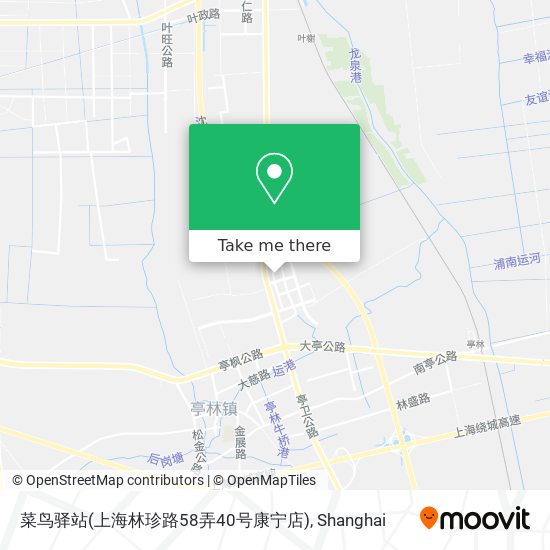 菜鸟驿站(上海林珍路58弄40号康宁店) map