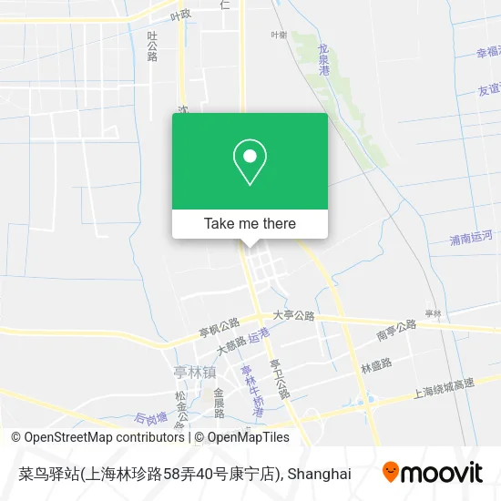 菜鸟驿站(上海林珍路58弄40号康宁店) map