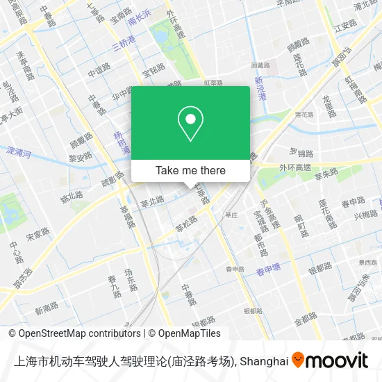上海市机动车驾驶人驾驶理论(庙泾路考场) map
