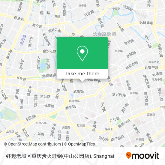 虾趣老城区重庆炭火蛙锅(中山公园店) map
