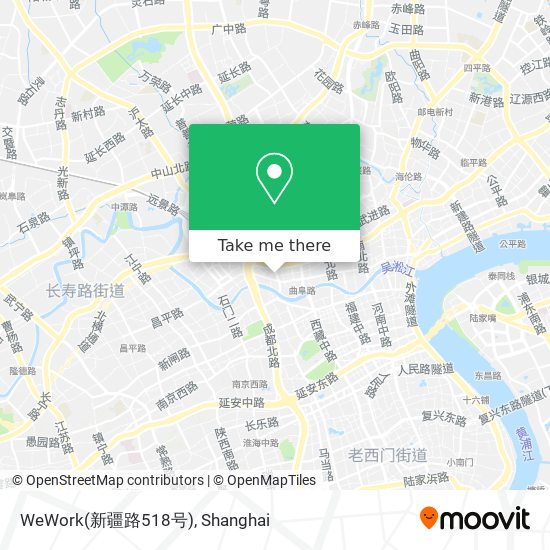 WeWork(新疆路518号) map