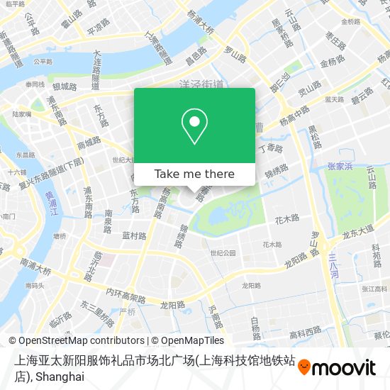 上海亚太新阳服饰礼品市场北广场(上海科技馆地铁站店) map