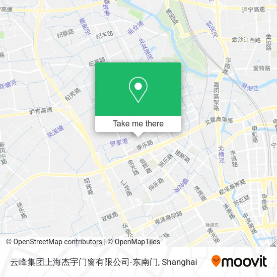 云峰集团上海杰宇门窗有限公司-东南门 map