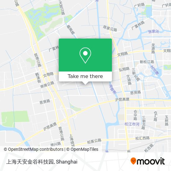 上海天安金谷科技园 map