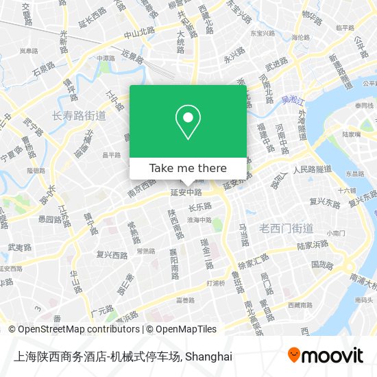 上海陕西商务酒店-机械式停车场 map