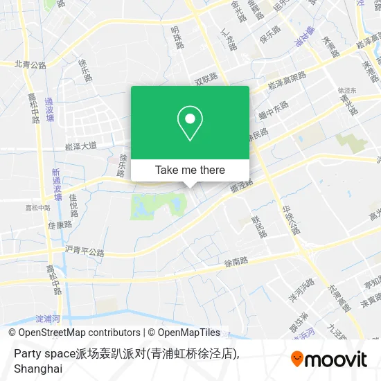 Party space派场轰趴派对(青浦虹桥徐泾店) map