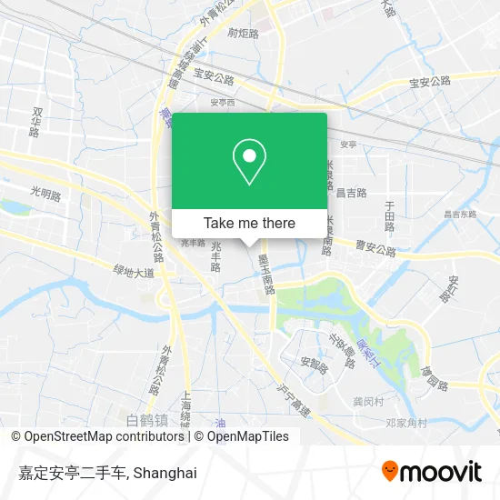 嘉定安亭二手车 map
