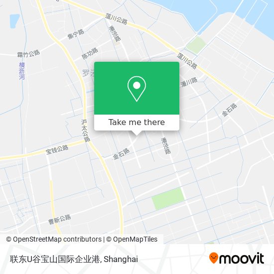 联东U谷宝山国际企业港 map