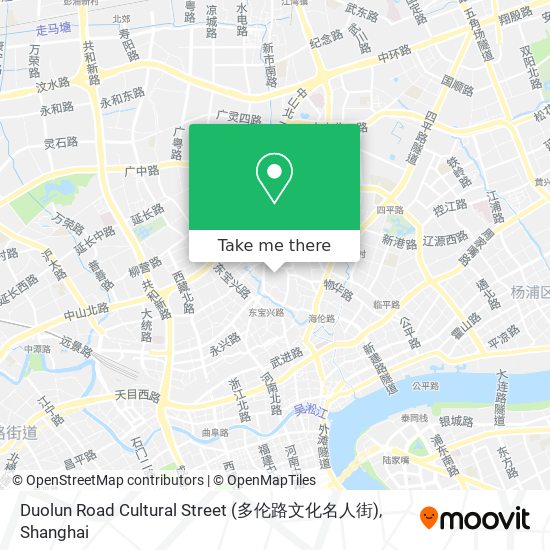 Duolun Road Cultural Street (多伦路文化名人街) map