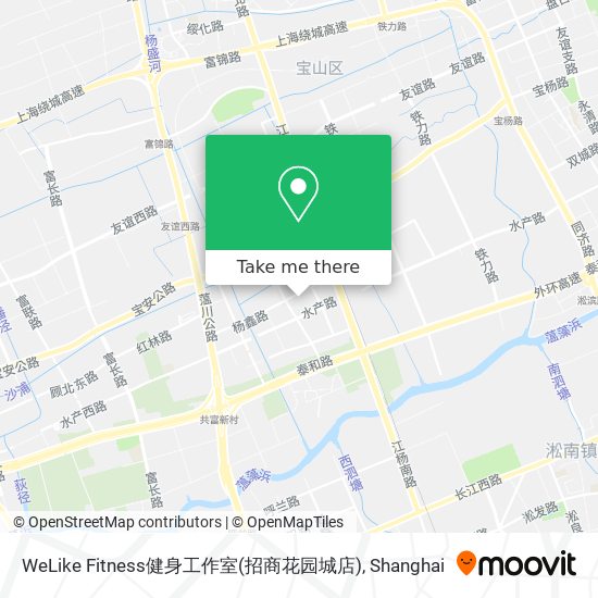 WeLike Fitness健身工作室(招商花园城店) map