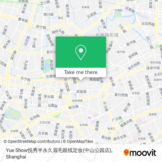 Yue Show悦秀半永久眉毛眼线定妆(中山公园店) map