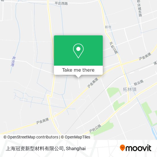 上海冠资新型材料有限公司 map