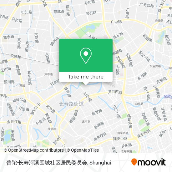 普陀·长寿河滨围城社区居民委员会 map