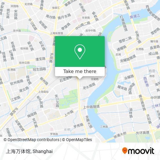 上海万体馆 map