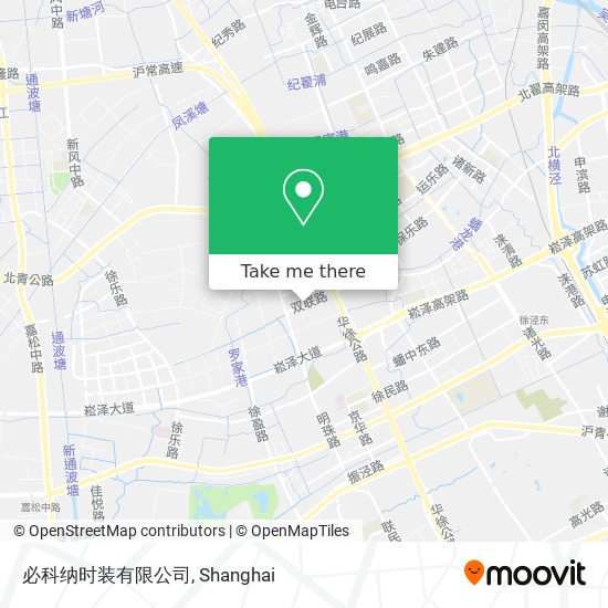 必科纳时装有限公司 map