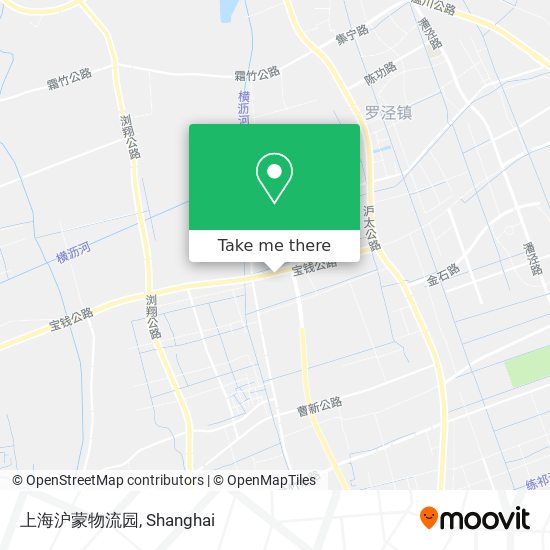 上海沪蒙物流园 map