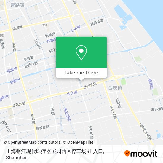 上海张江现代医疗器械园西区停车场-出入口 map