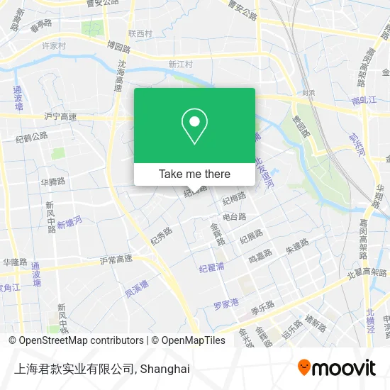 上海君款实业有限公司 map
