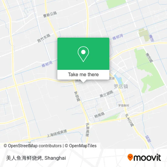 美人鱼海鲜烧烤 map
