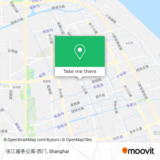 张江服务公寓-西门 map
