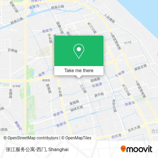张江服务公寓-西门 map