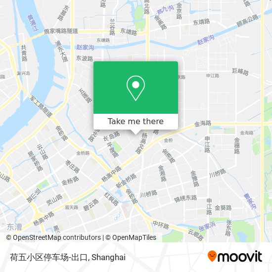 荷五小区停车场-出口 map