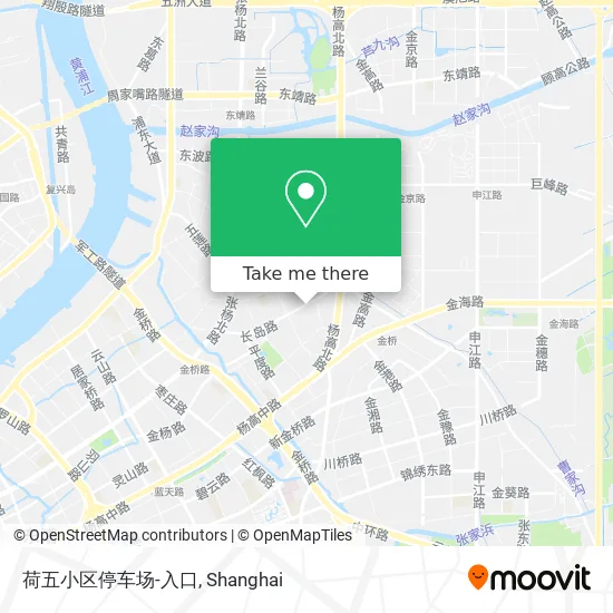 荷五小区停车场-入口 map
