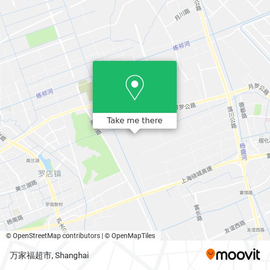 万家福超市 map