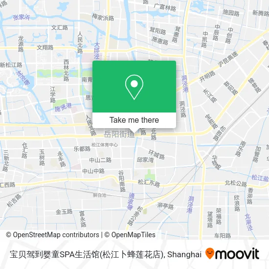 宝贝驾到婴童SPA生活馆(松江卜蜂莲花店) map