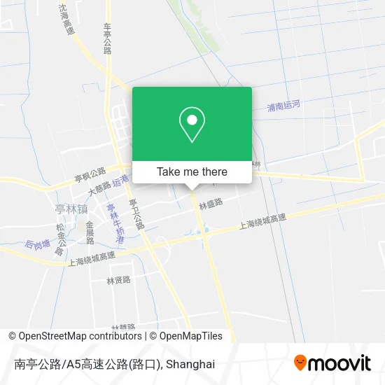 南亭公路/A5高速公路(路口) map