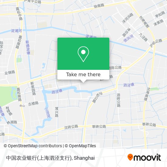 中国农业银行(上海泗泾支行) map