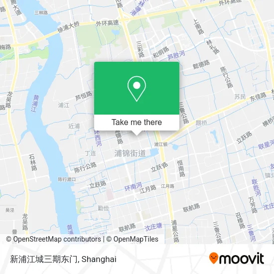 新浦江城三期东门 map