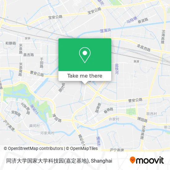 同济大学国家大学科技园(嘉定基地) map