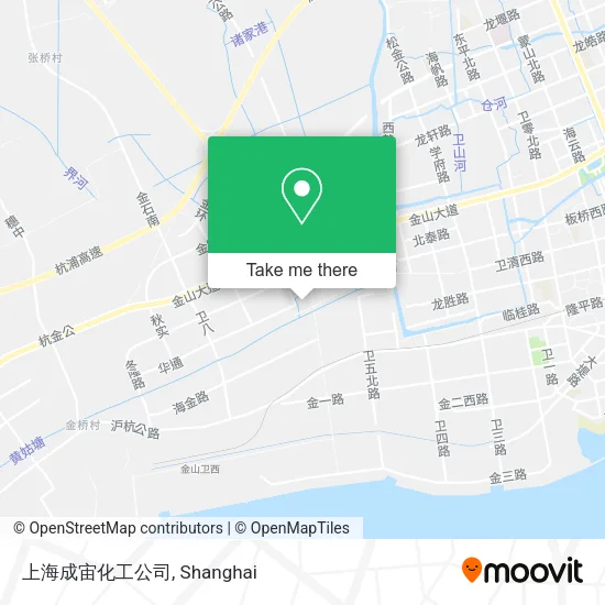 上海成宙化工公司 map