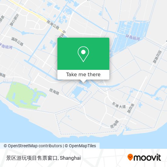 景区游玩项目售票窗口 map