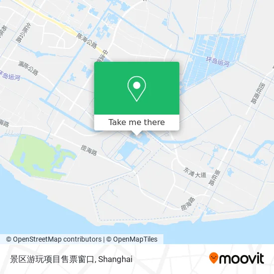 景区游玩项目售票窗口 map