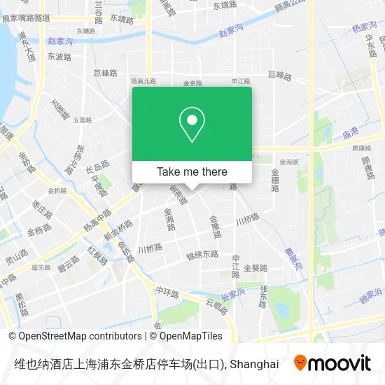 维也纳酒店上海浦东金桥店停车场(出口) map