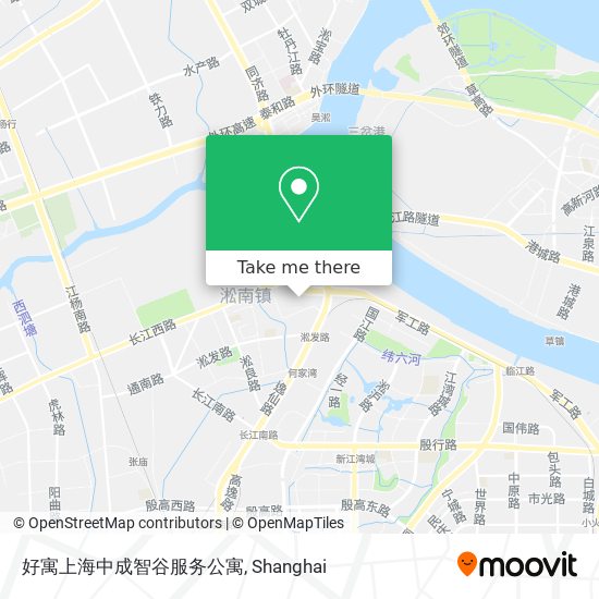 好寓上海中成智谷服务公寓 map