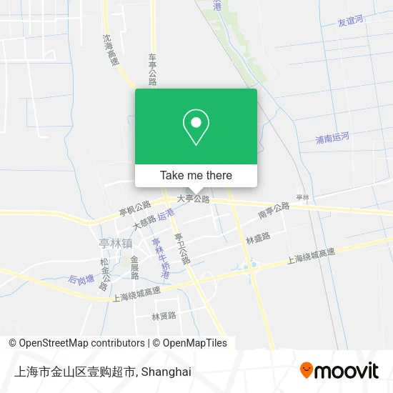 上海市金山区壹购超市 map